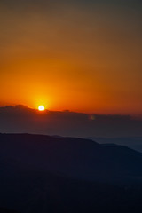 Obraz premium Summer sunset view from Kopitoto Hill, Vitosha Mountain, Sofia, Bulgaria