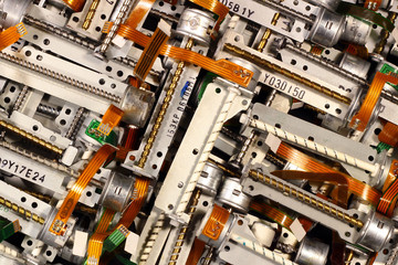 Stepper motors with screws from cd and dvd drives