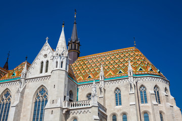Matthias Church a Roman Catholic church located in front of the Fisherman Bastion at the heart of...