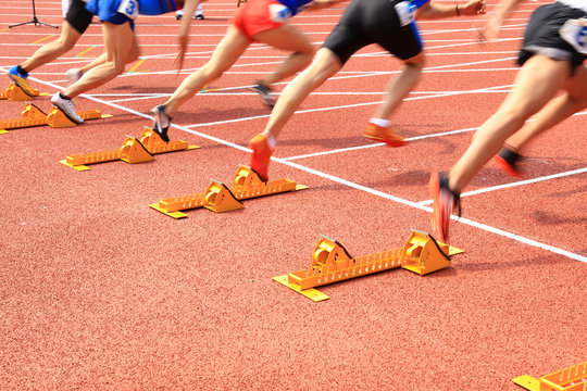 sprint start，Sports games