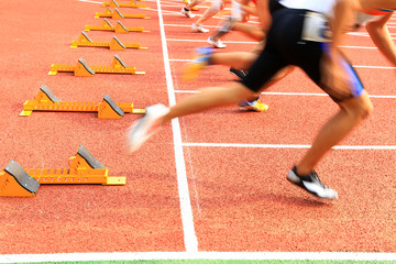 sprint start，Sports games