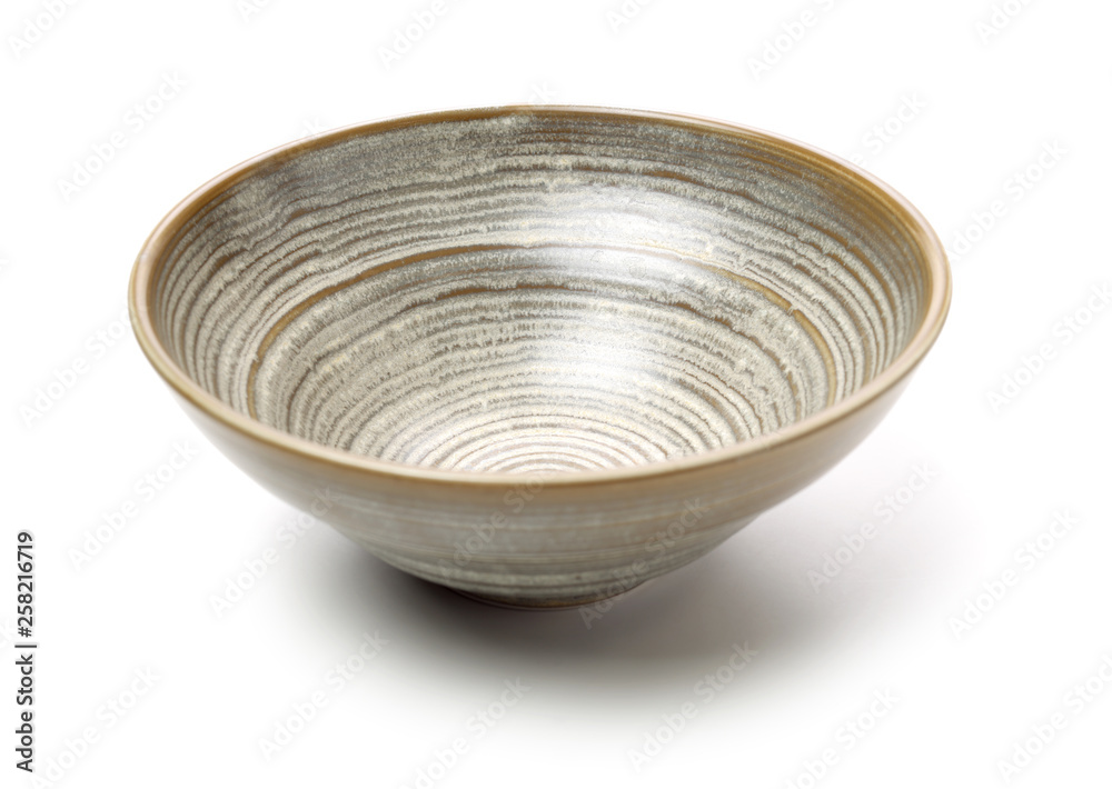 Poster bowl of china on white background