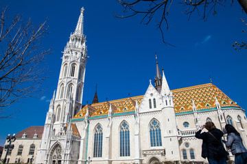 Matthias Church a Roman Catholic church located in front of the Fisherman Bastion at the heart of...