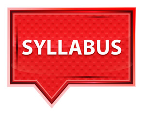Syllabus misty rose pink banner button