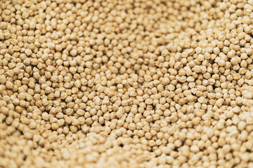 dry chickpeas on an open air food market