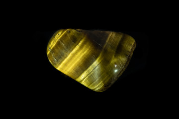 Tiger's Eye  Gemstone on Black