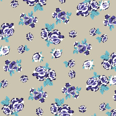 PrintFloral background for textiles.