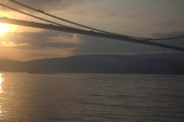 Fototapeta na wymiar sunrise at the Bosphorus 