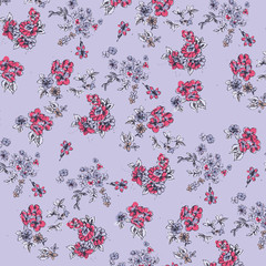 PrintFloral background for textiles.