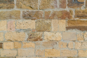 Old castle wall. Stone wall