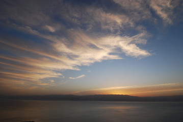 A crazy sunset in Israel Views of the Holy Land