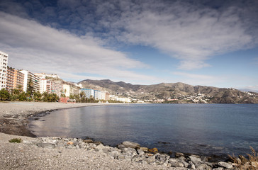 Fototapeta premium seaside town of almunecar