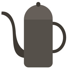 coffee pot flat illustration on white