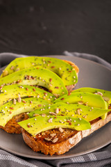 Spicy sandwiches with avocado