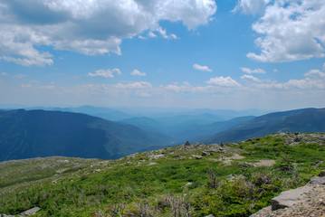 View from Mount Washington New Hampshire, when above the tree line