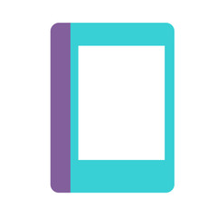 ebook flat illustration on white