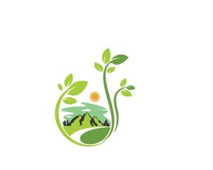 landscape logo vector illustration