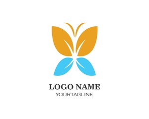 butterfly logo vector template