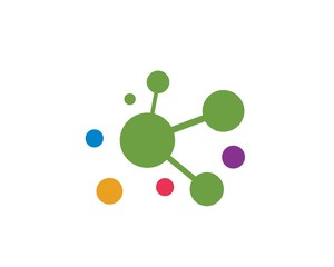 molecule logo vector illustration design