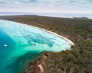 Peel island view from above
