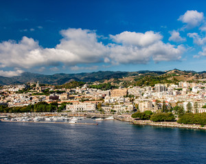 Cityscape of Messina Italy