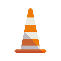 construction cone isolated icon