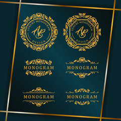 Luxury design set for wedding and decoration