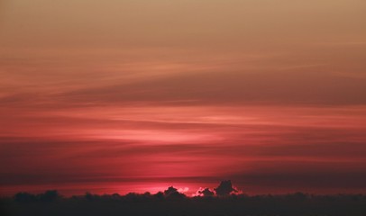 Fototapeta premium sunset over city