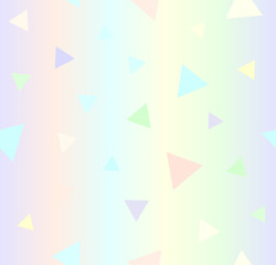 Gradient triangle pattern. Seamless vector background