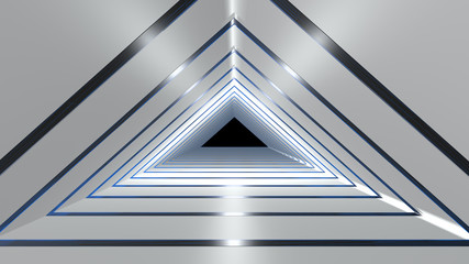 Obraz premium 3d rendering wnętrza korytarza z ładnym światłem