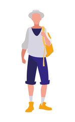 young boy student modeling