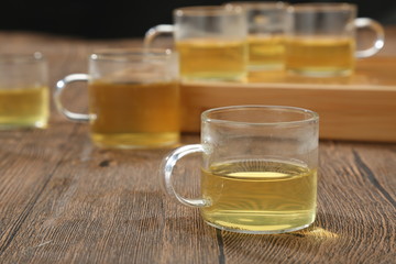 cup of tea with teapot and cup of tea