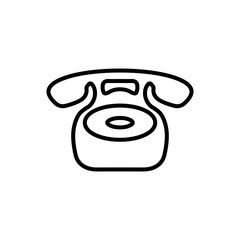 Vintage hand phone. Retro phone.