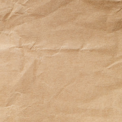 Fototapeta na wymiar Brown crumpled paper texture background.