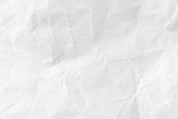 Obraz premium Biały zmięty papier tekstura tło. Zbliżenie.