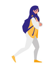 beautiful woman with pose of modeling