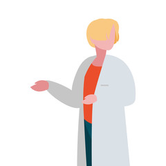 female doctor professional character