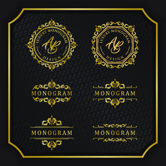 Luxury design set for wedding and decoration