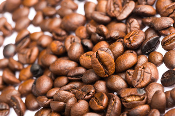 Roasted Coffee Beans background, Brown coffee beans for can be used as a background
