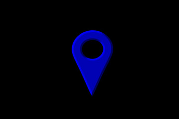 Map mark.  Map destination symbol.  地図の目印。地図の目的地の記号