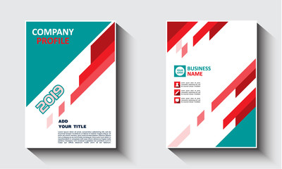 Business vector set company profile