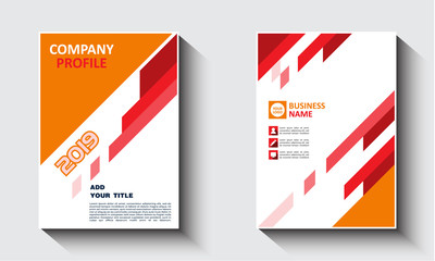 Business vector set company profile