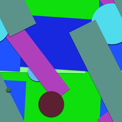 Flat material design - Creative vector trend seamless