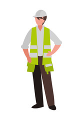 industrial worker avatar character