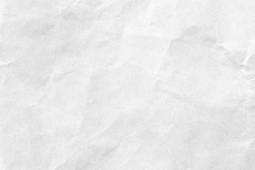 White crumpled paper texture background. Close-up.