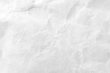 White crumpled paper texture background. Close-up.
