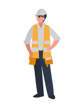 industrial worker avatar character