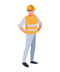 industrial worker avatar character