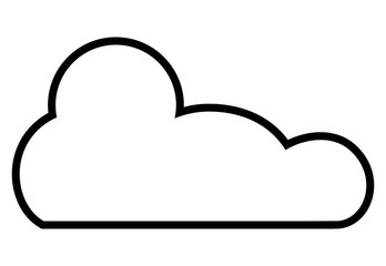 cloud computing isolated icon