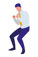 elegant businessman celebrating character
